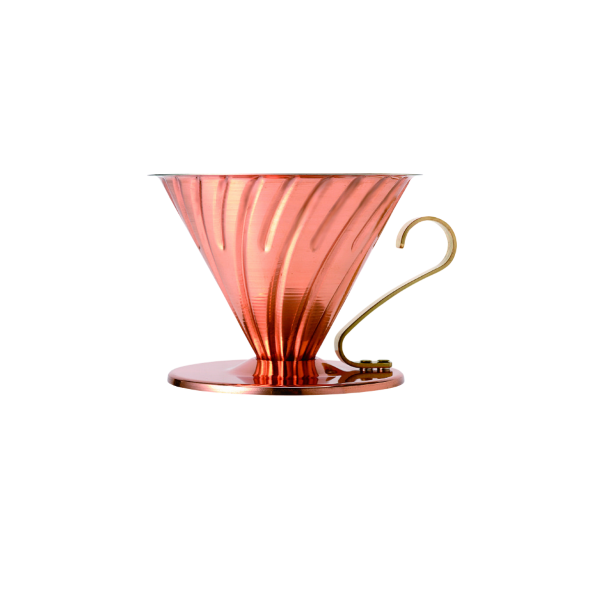 V60 Copper Dripper 02 (Nickel Coating)