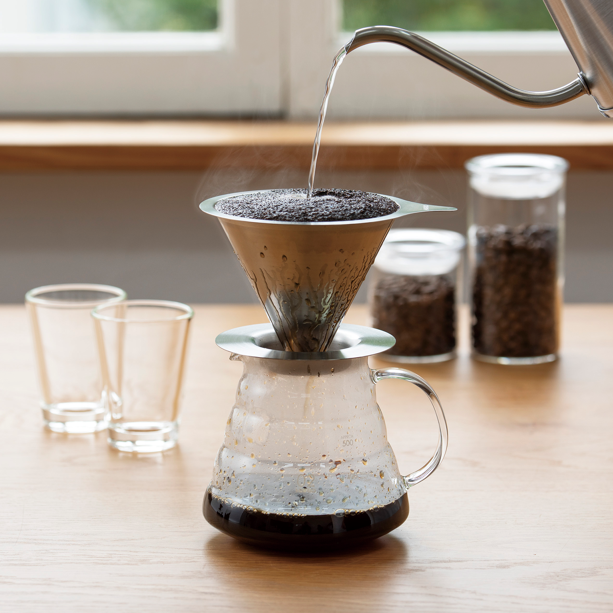 Double Mesh Metal Dripper