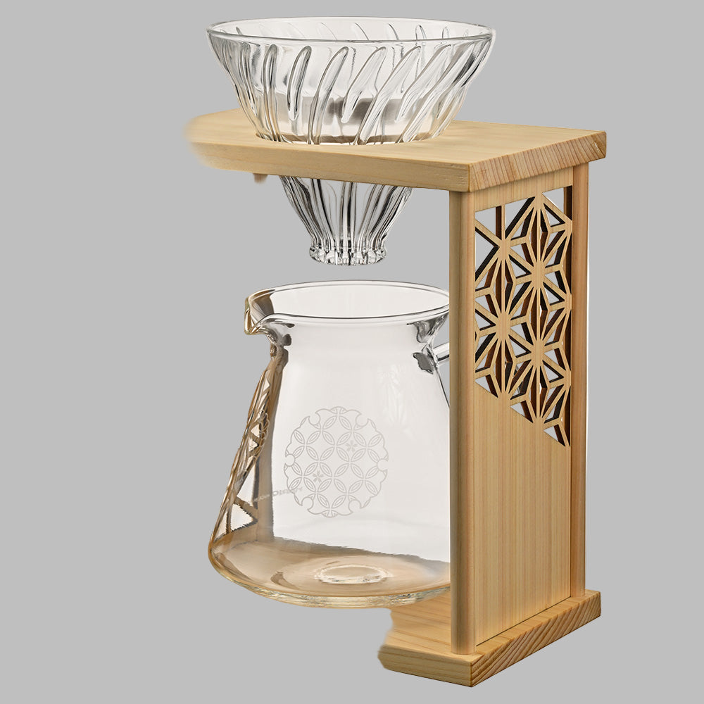 DripStand-Set "Asanoha" Traditional Japanese Hemp Leaf Pattern