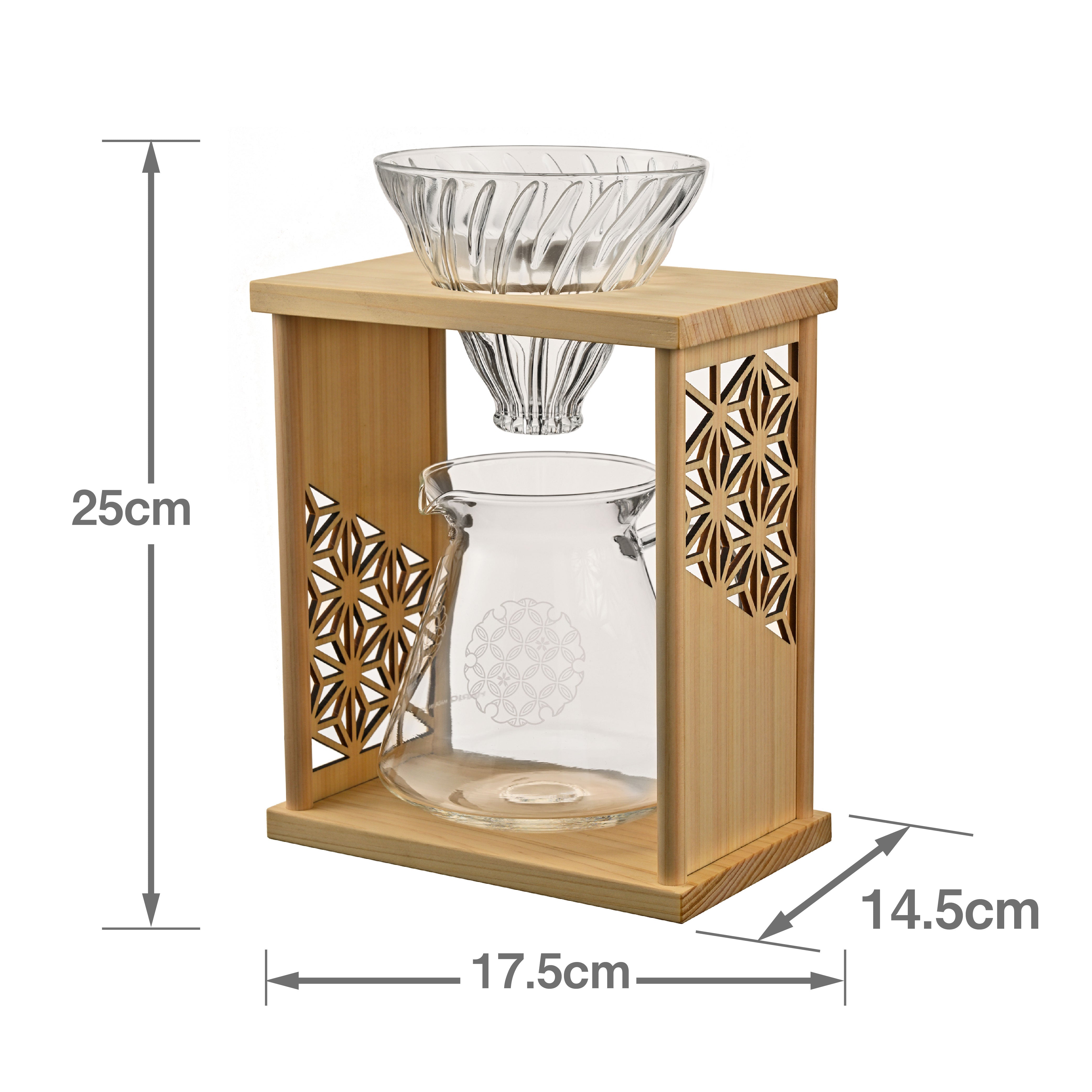 DripStand-Set "Asanoha" Traditional Japanese Hemp Leaf Pattern