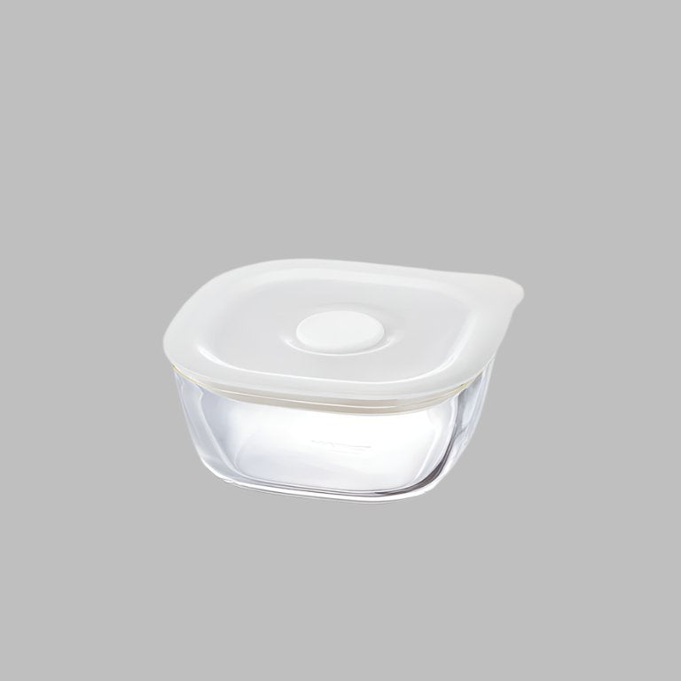 Heatproof Square Sealed Glass Container - 250ml