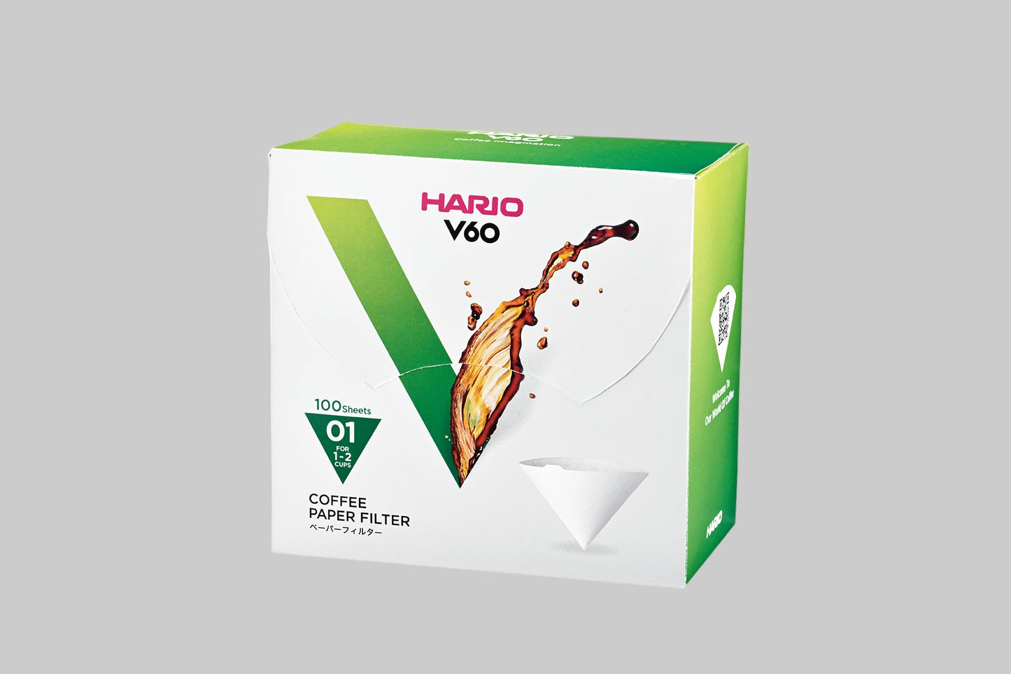 V60 Paper Filter White 100 sheets (Box) -01