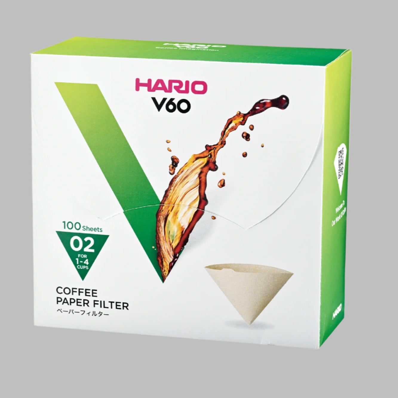 V60 Paper Filter 02 Natural 100 Sheets (Box)