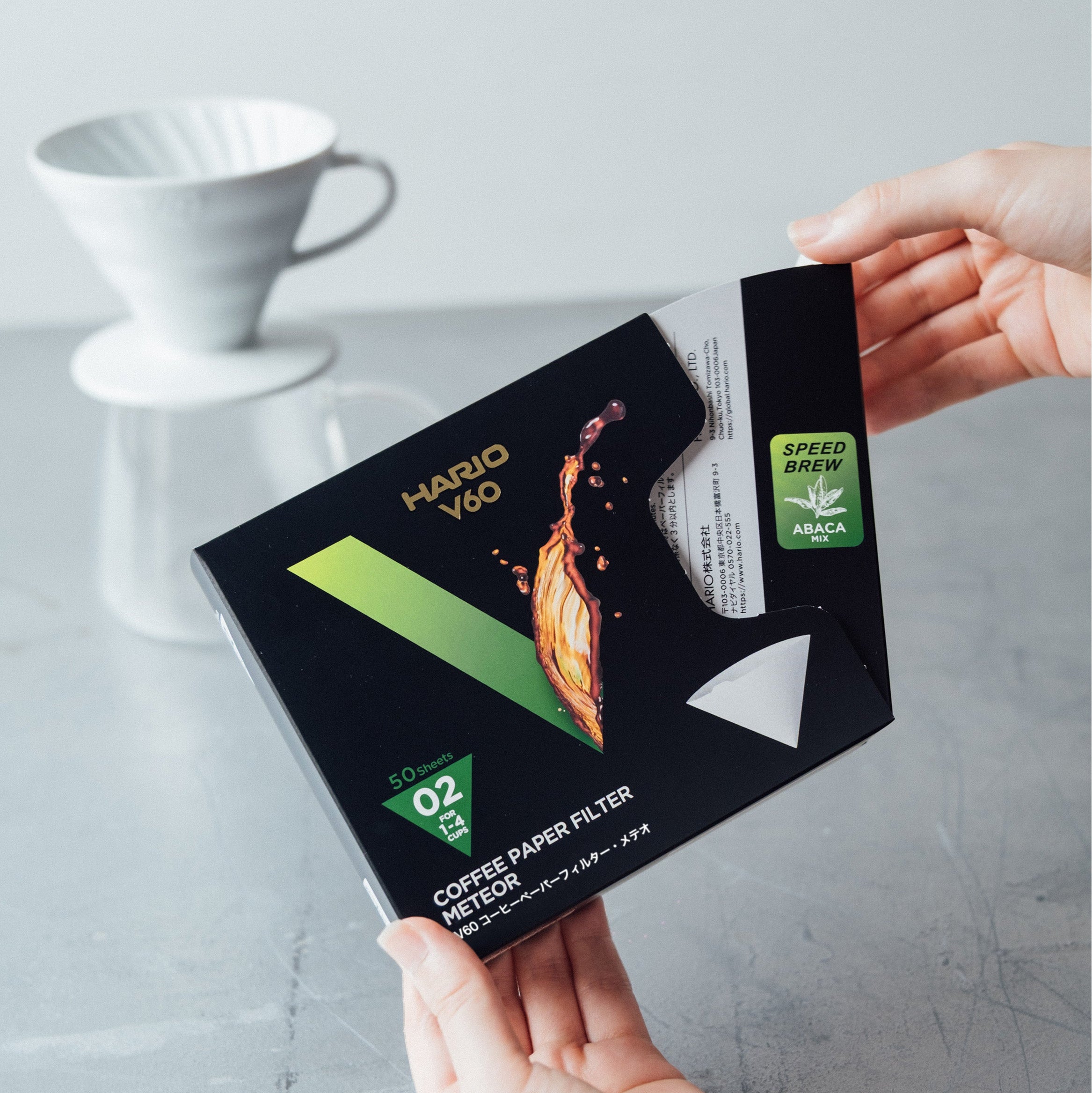 V60 Meteor Paper Filter 02 (50 sheets)