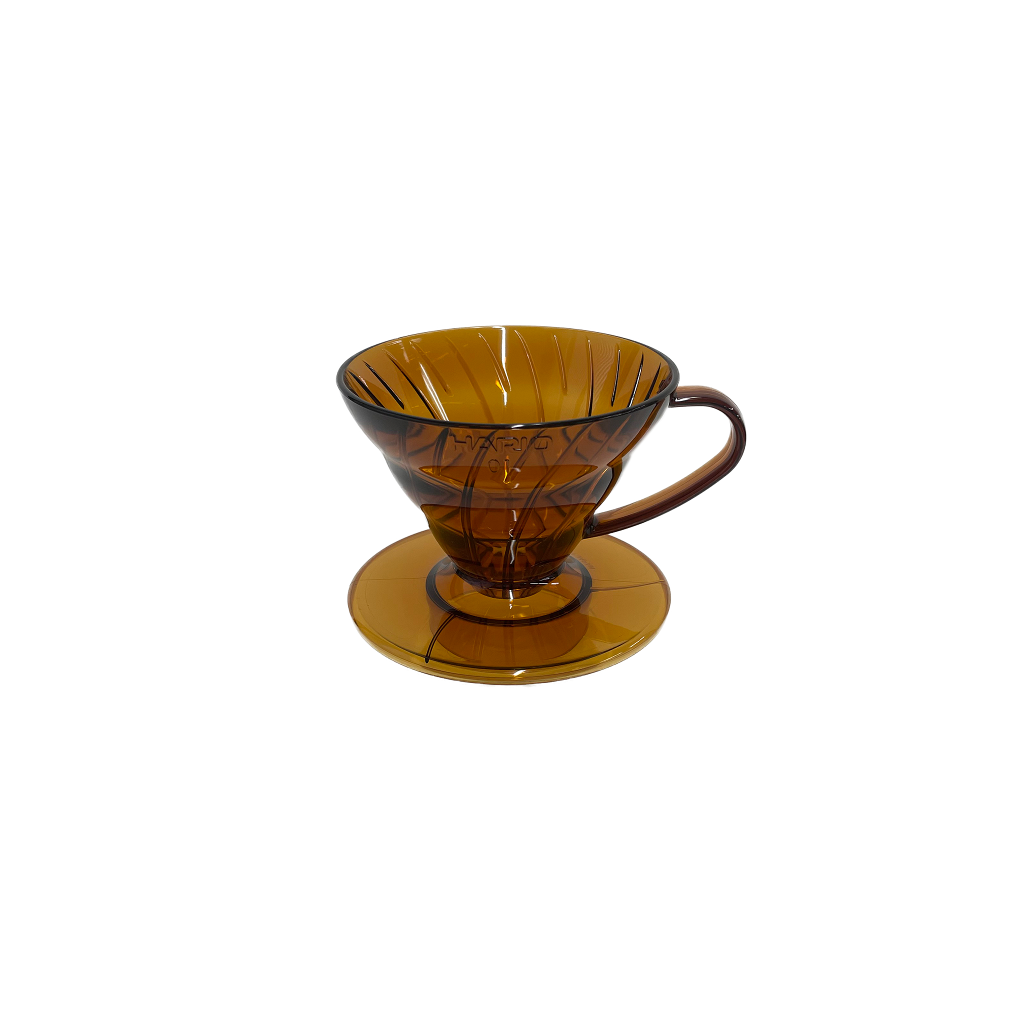 V60 Plastic Coffee Dripper Amber 01