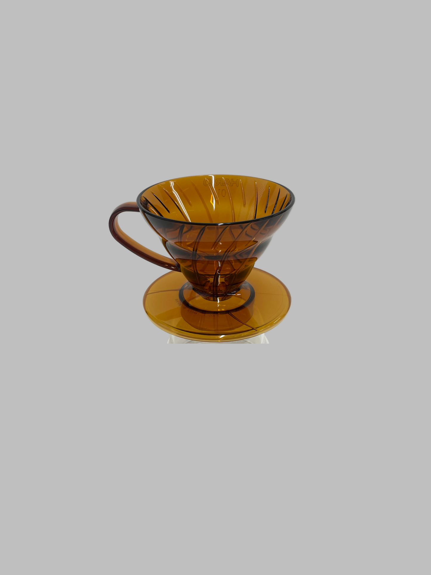 Plastic Coffee Dripper V60 01 Amber