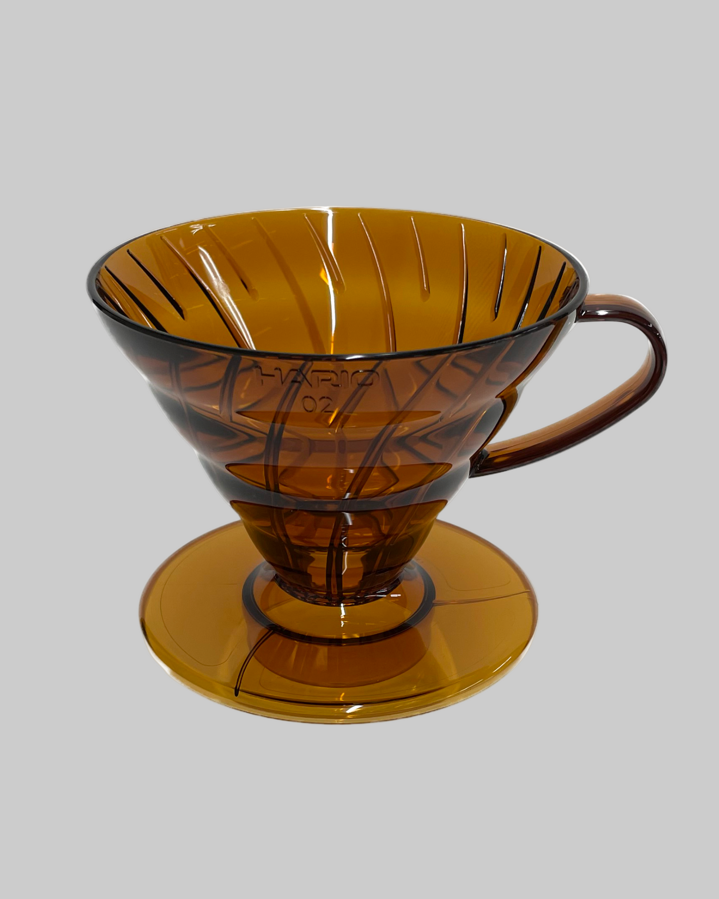 Plastic Coffee Dripper V60 02 Amber