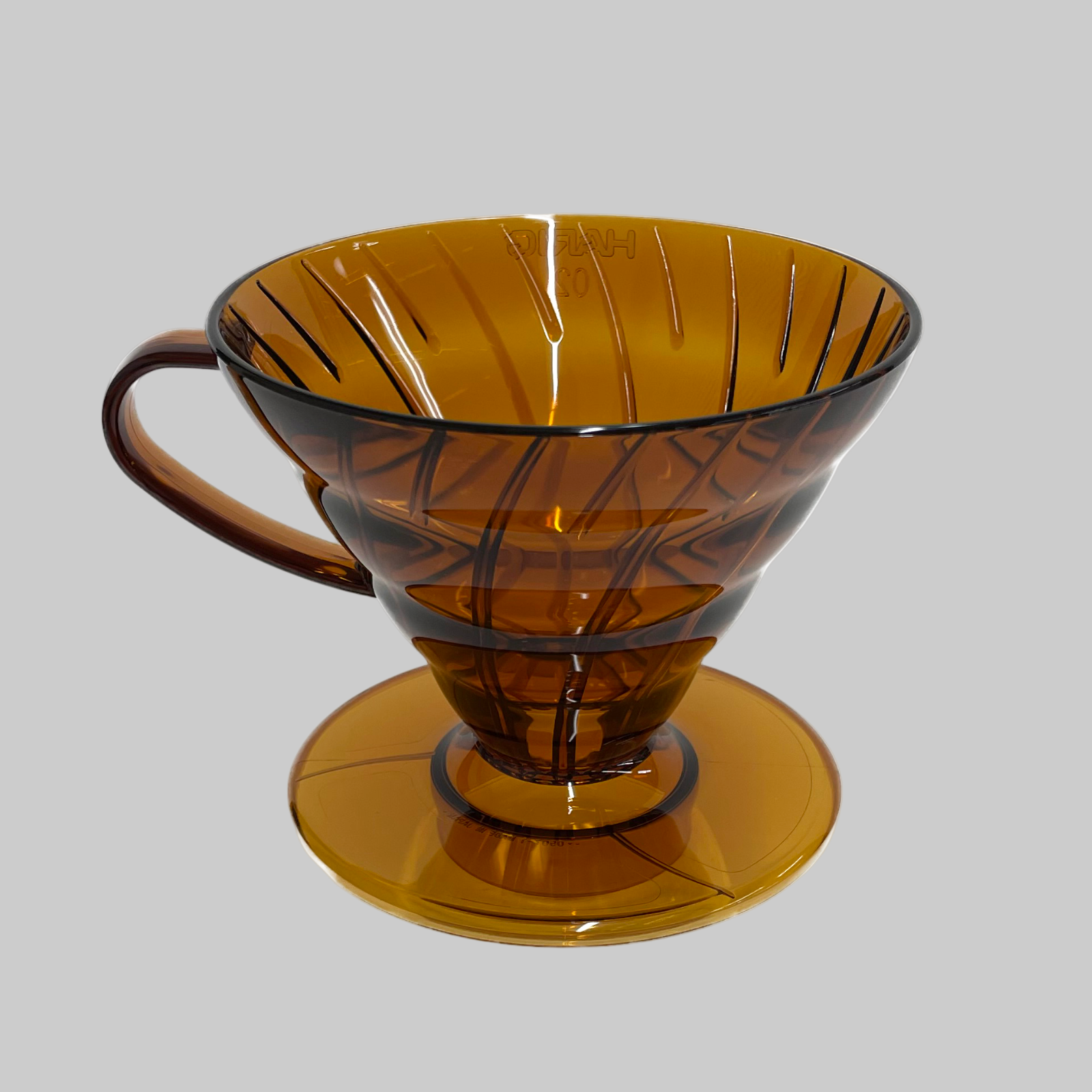 V60 Plastic Coffee Dripper Amber 02