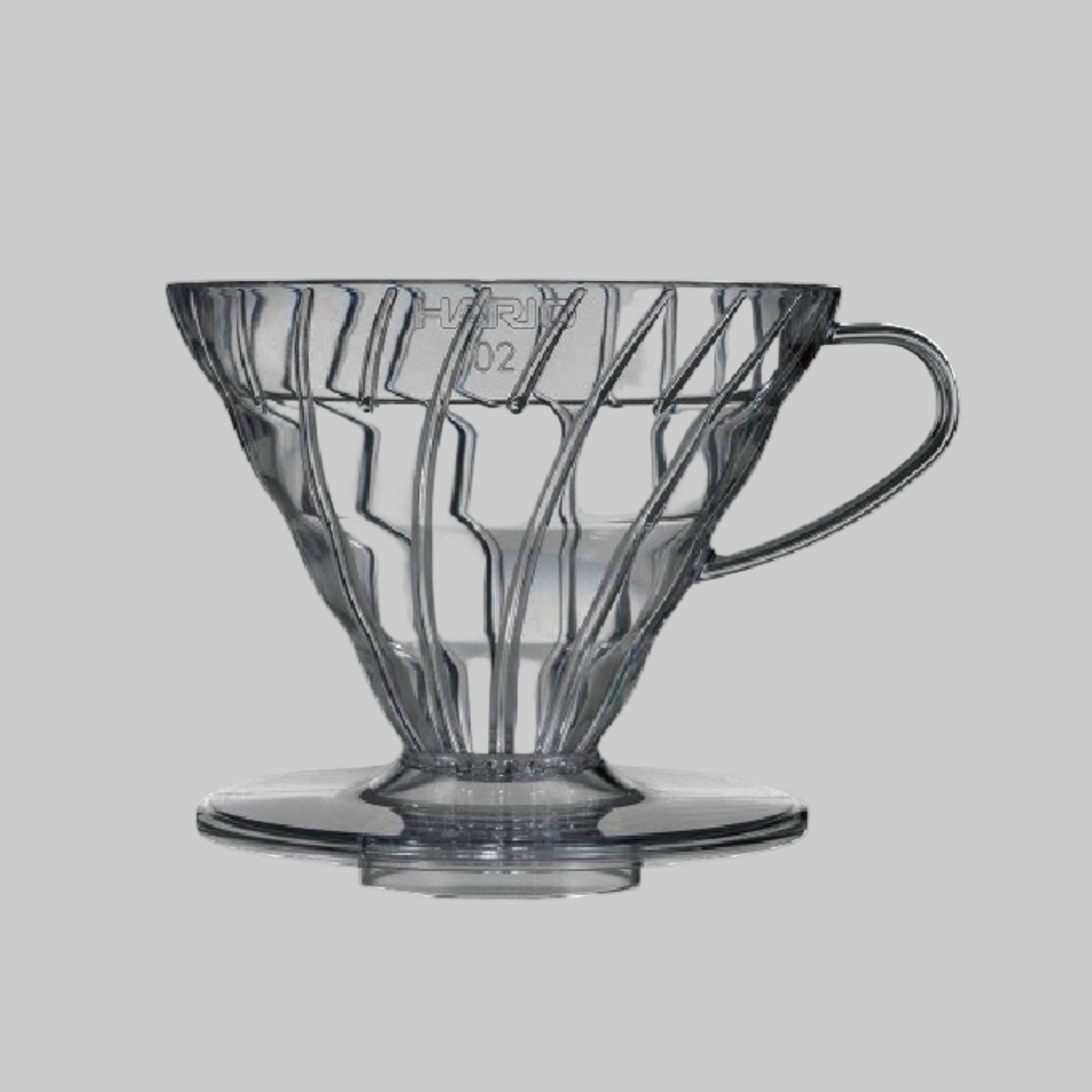 V60 Plastic Coffee Dripper 02 Transparent Black