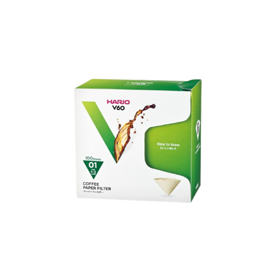 V60 Paper Filter 01, White, Box (100 sheets)