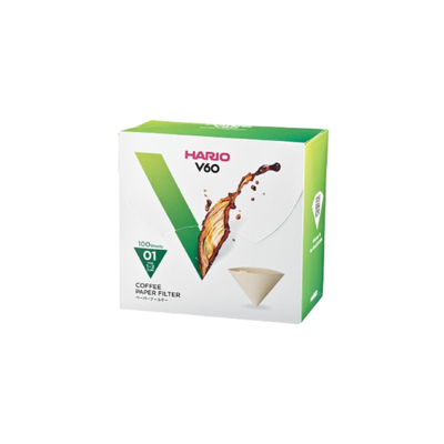 V60 Paper Filter 01, White, Box (100 sheets)