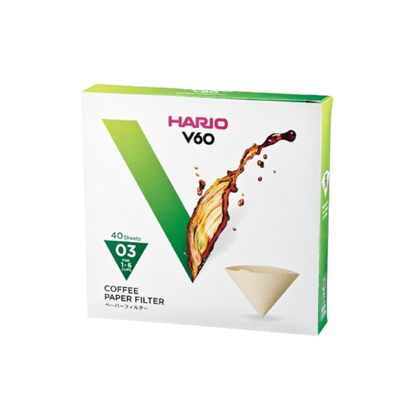 V60 Paper Filter 03, White, Box (40 sheets)