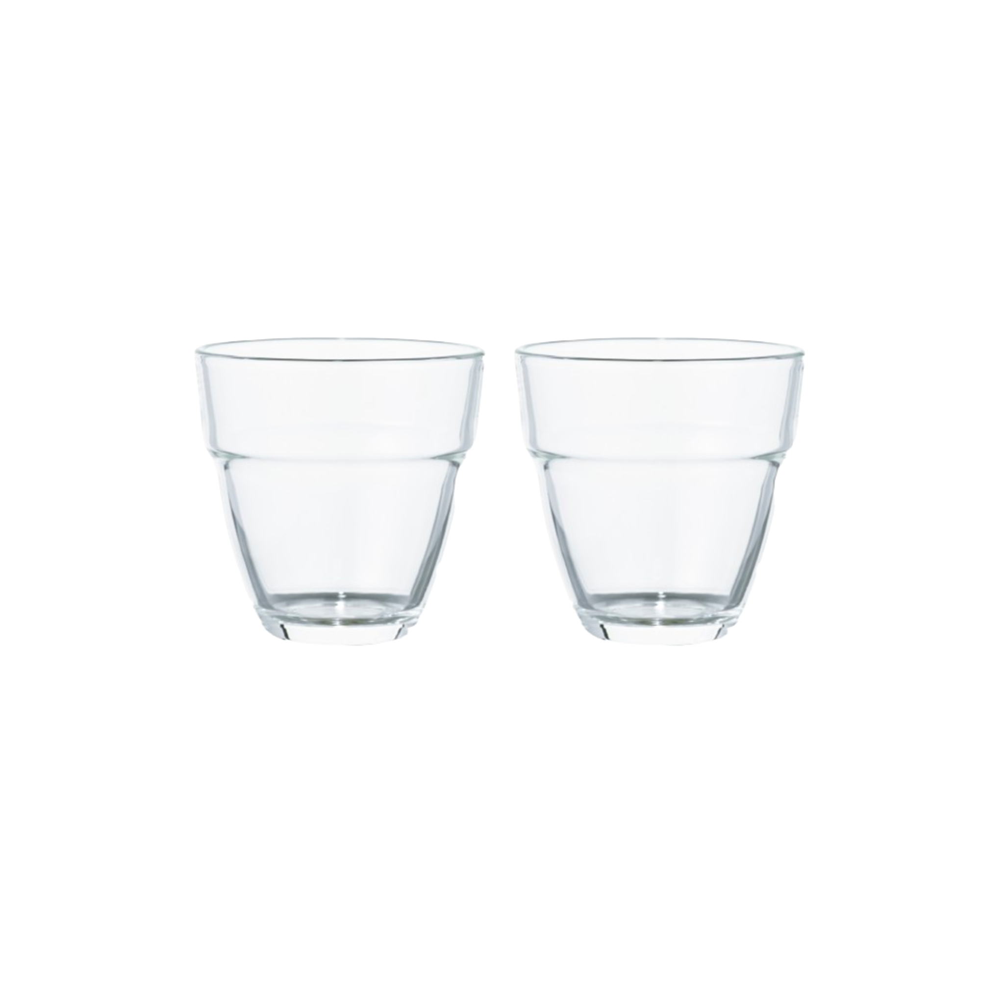 Stackable Glass 2pc Set