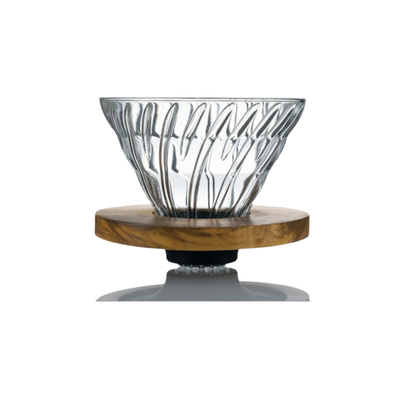 V60 Glass Dripper 02 / Olive Wood
