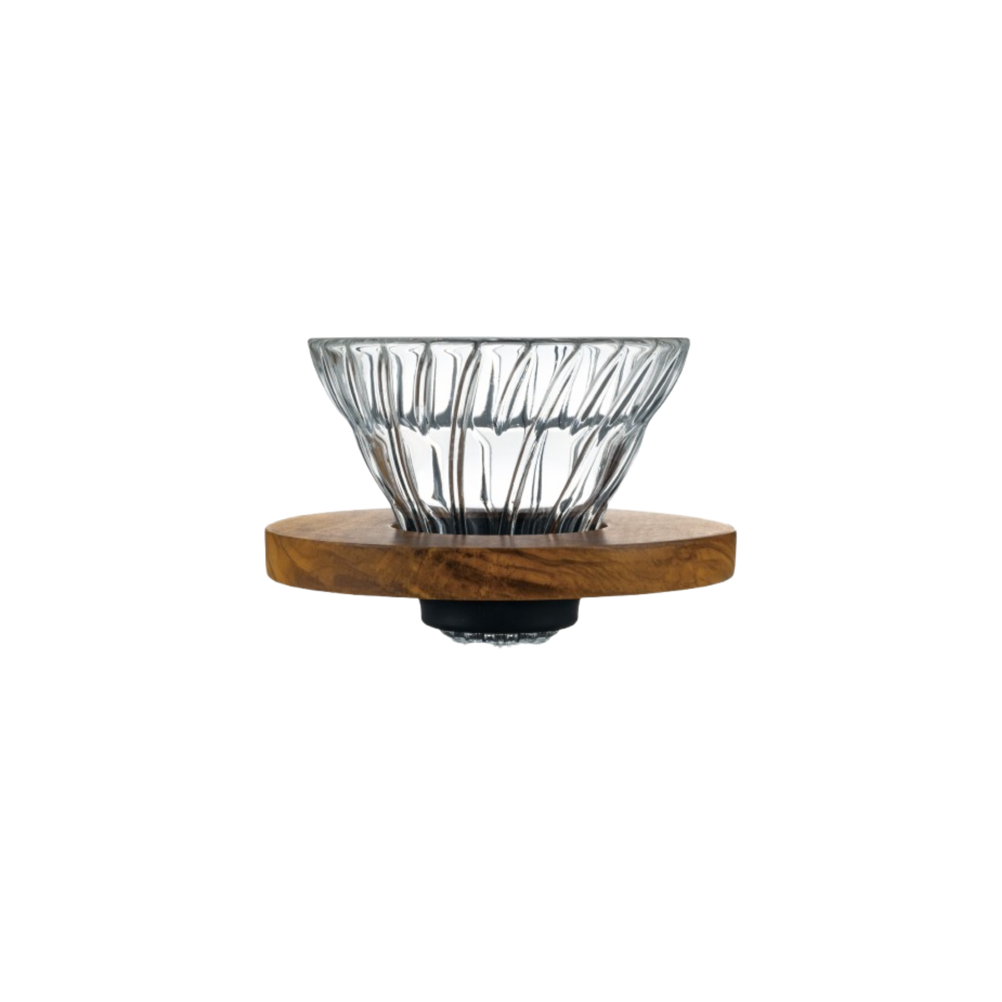 V60 Glass Dripper 01 Olive Wood