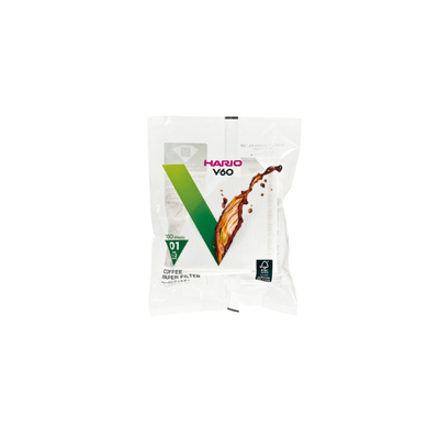 V60 Paper Filter 01, White/ Natural (100 sheets)