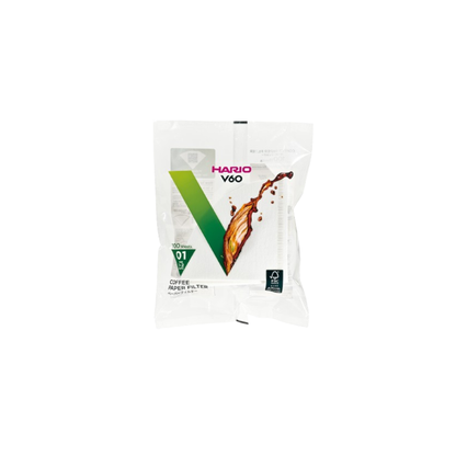 V60 Paper Filter 01, White/ Natural (100 sheets)
