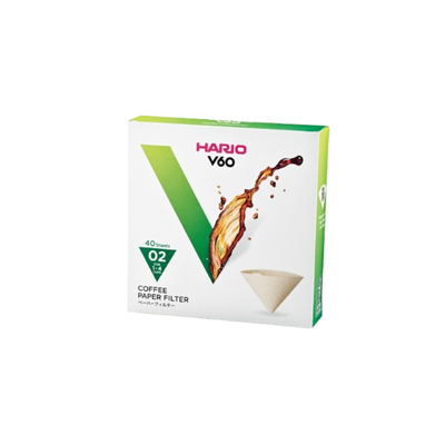 V60 Paper Filter 02, White, Box (40 sheets)