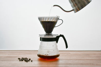 V60 Plastic Coffee Dripper 02 Transparent Black