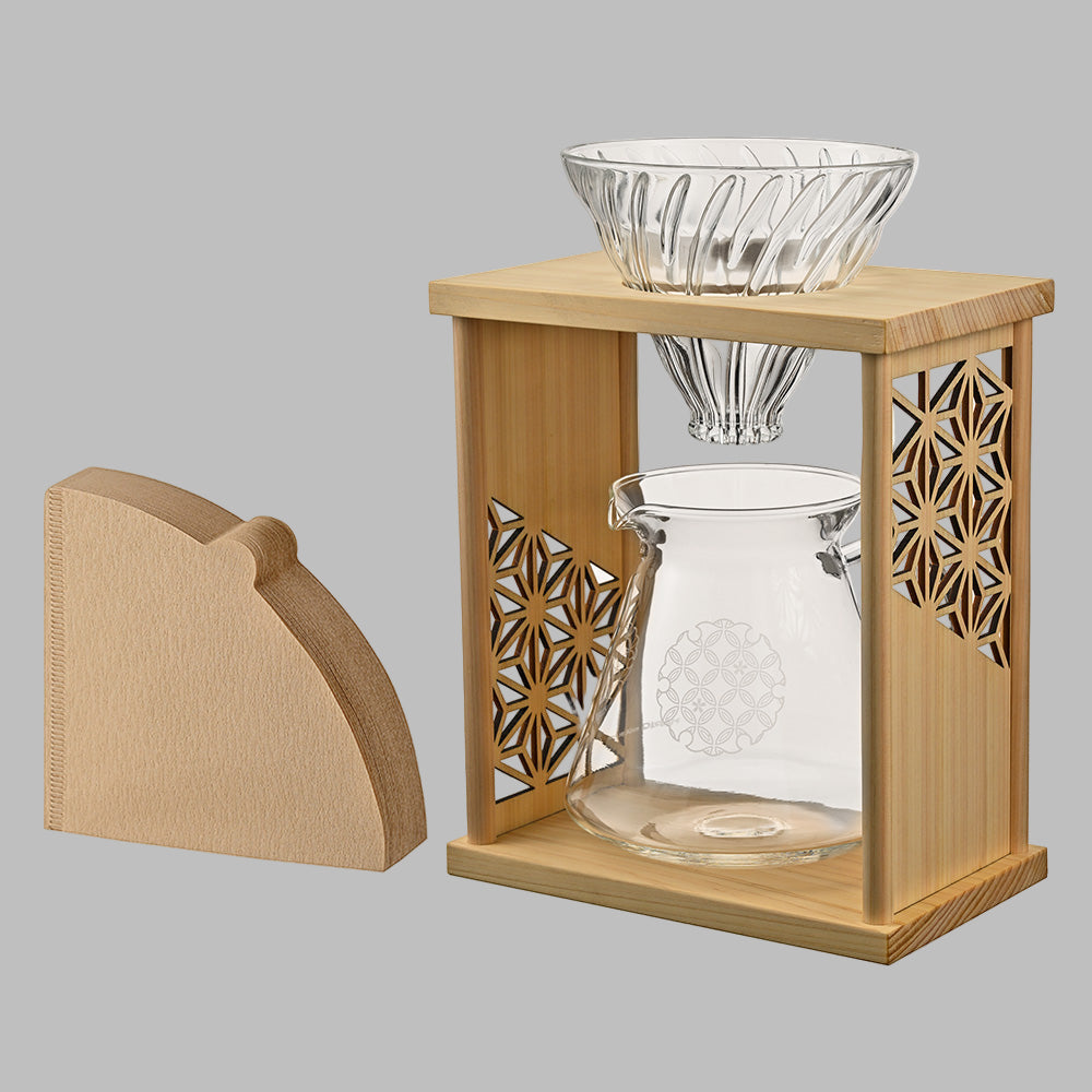DripStand-Set "Asanoha" Traditional Japanese Hemp Leaf Pattern