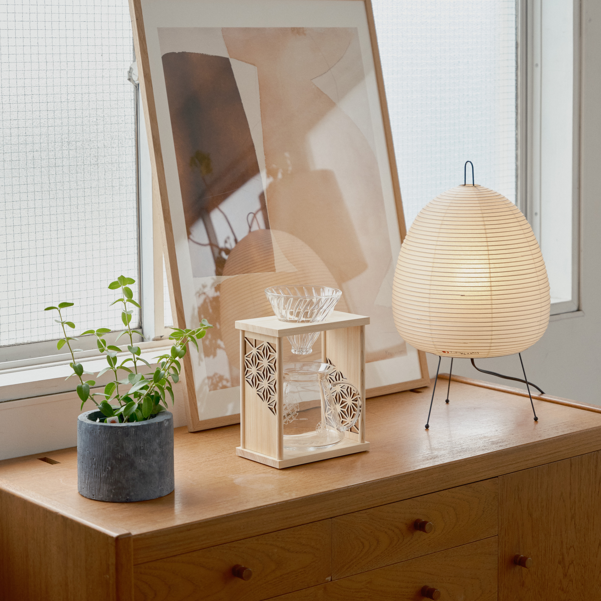 DripStand-Set "Asanoha" Traditional Japanese Hemp Leaf Pattern