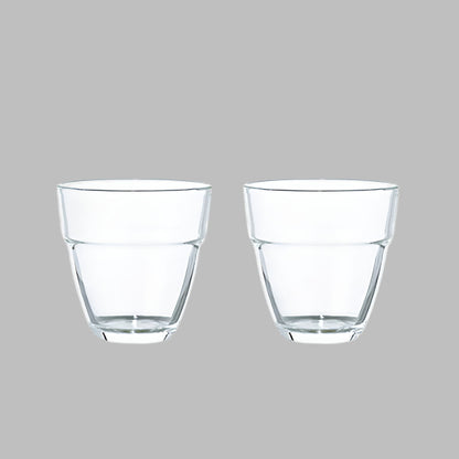 Stackable Glass 2pc Set