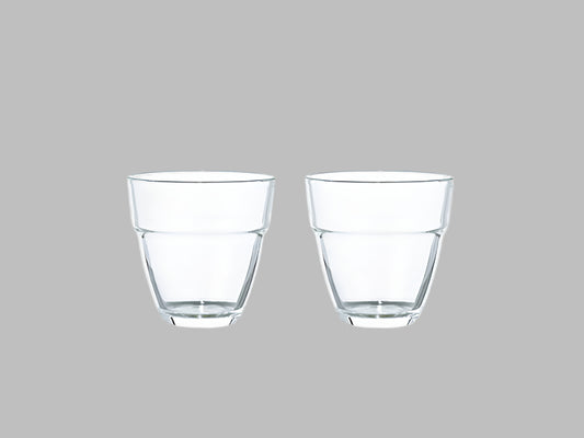 Stackable Glass 2pc Set