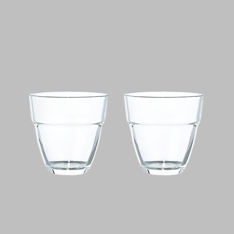 Stackable Glass 2pc Set