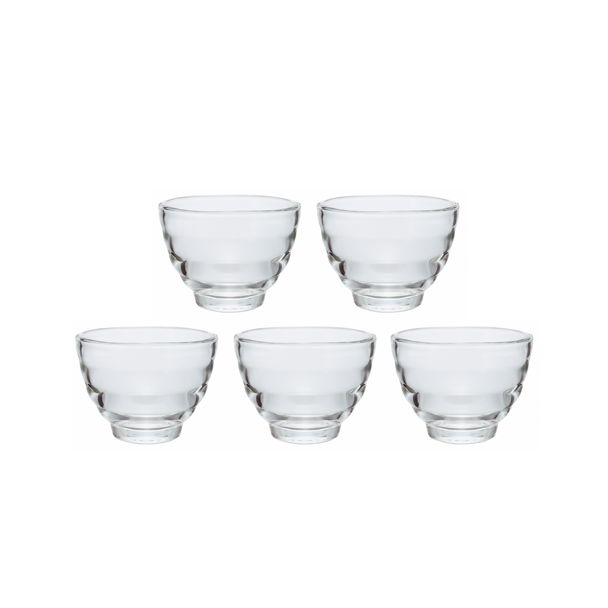 Heatproof Glass Cup 5 pc set