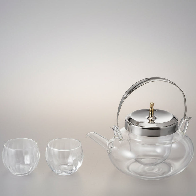 Sake Cooler "Maru Chirori" Glass Set