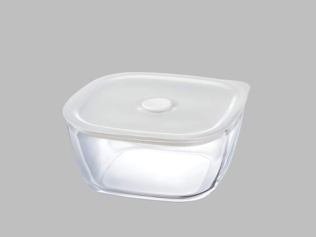 3 PC Heatproof Square Sealed Glass Container