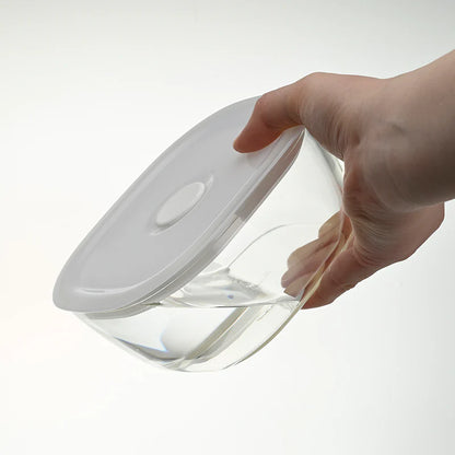 Heatproof Square Sealed Glass Container - 600ml