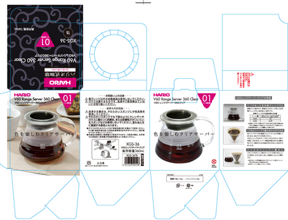 V60 Glass Server 360ml (Classic Packaging)