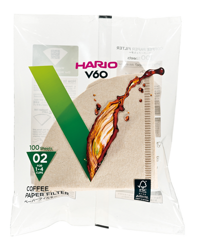 V60 Paper Filter 02, White / Natural (100 sheets)