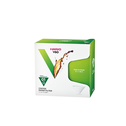 V60 Paper Filter 01, White, Box (100 sheets)