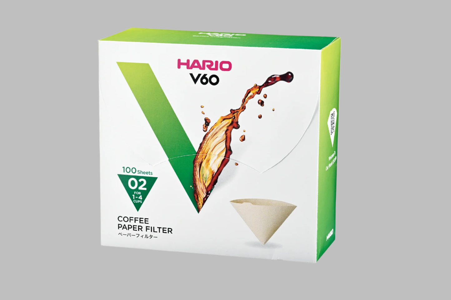 V60 Paper Filter 02 Natural 100 Sheets (Box)