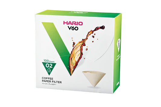 V60 Paper Filter 02 Natural 100 Sheets (Box)