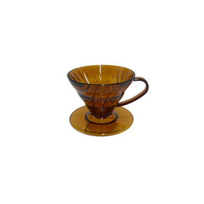 V60 Plastic Coffee Dripper Amber 01
