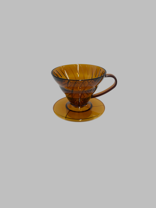 Plastic Coffee Dripper V60 01 Amber