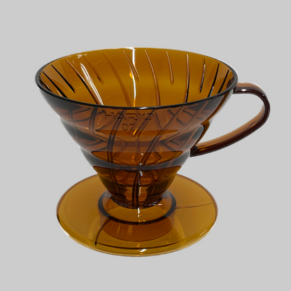 V60 Plastic Coffee Dripper Amber 02
