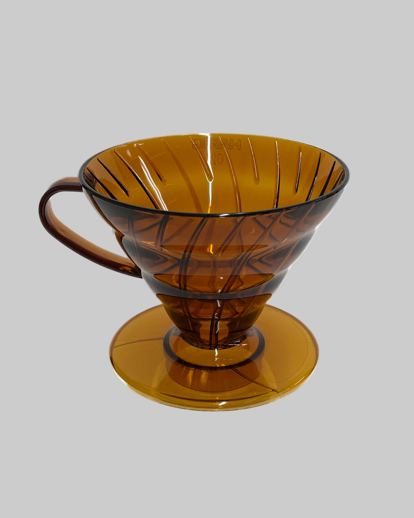 Plastic Coffee Dripper V60 02 Amber
