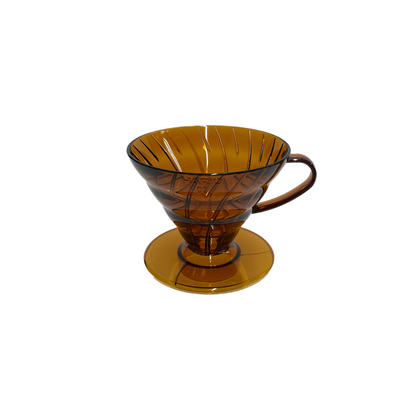 V60 Plastic Coffee Dripper Amber 02