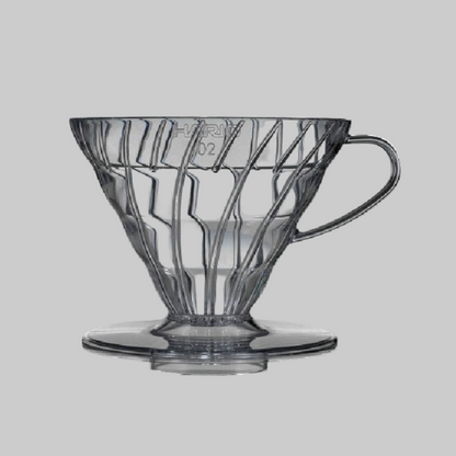V60 Plastic Coffee Dripper 02 Transparent Black