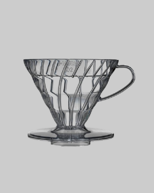 V60 Plastic Coffee Dripper 02 Transparent Black