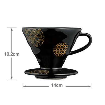 V60 Ceramic Dripper 02 "Shippou" Seven Treasures Pattern