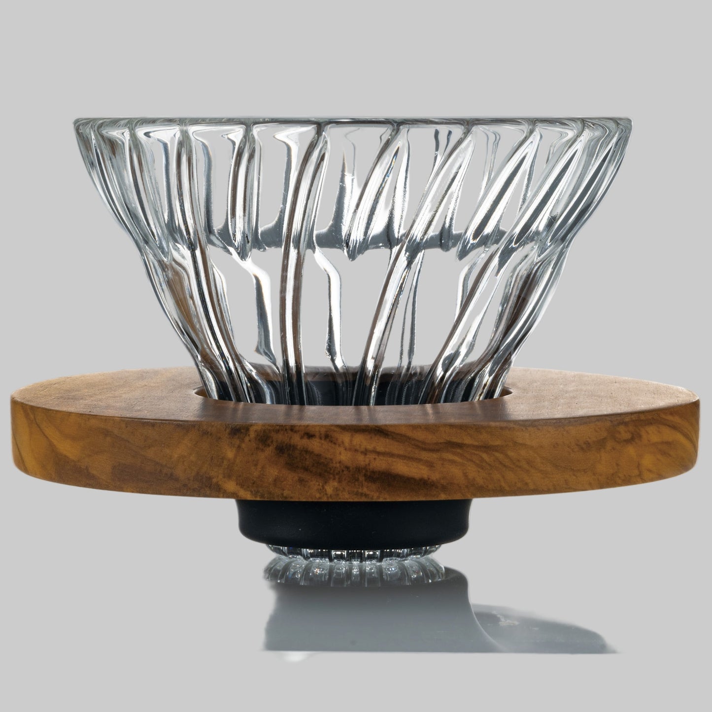 V60 Glass Dripper 01 Olive Wood