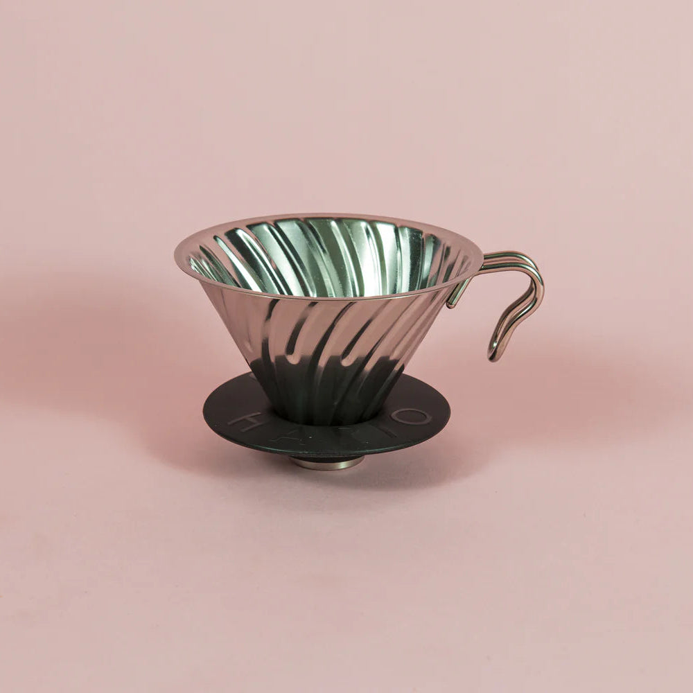 V60 Metal Dripper / Hairline Silver