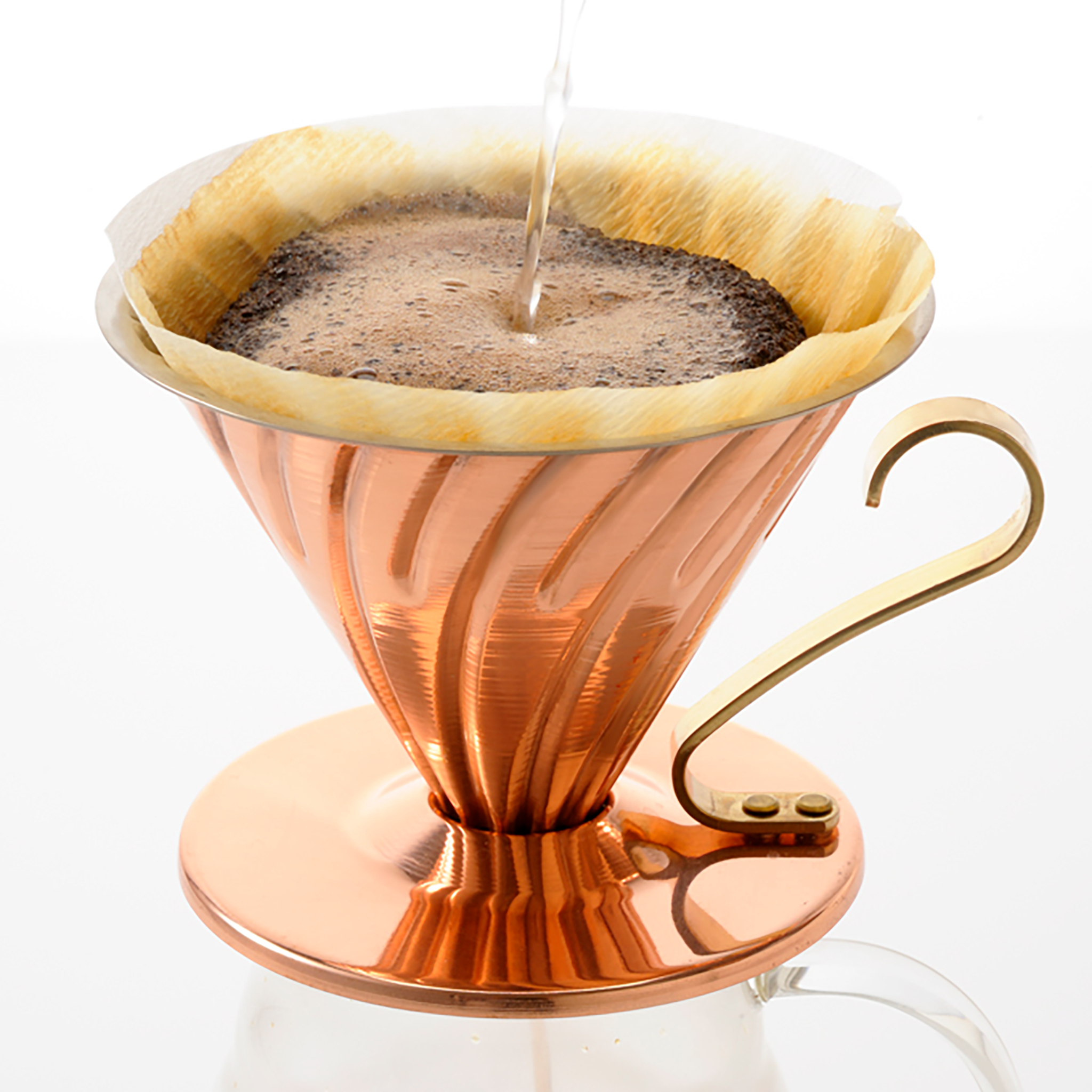 V60 Copper Dripper 02 (Clear Coating)