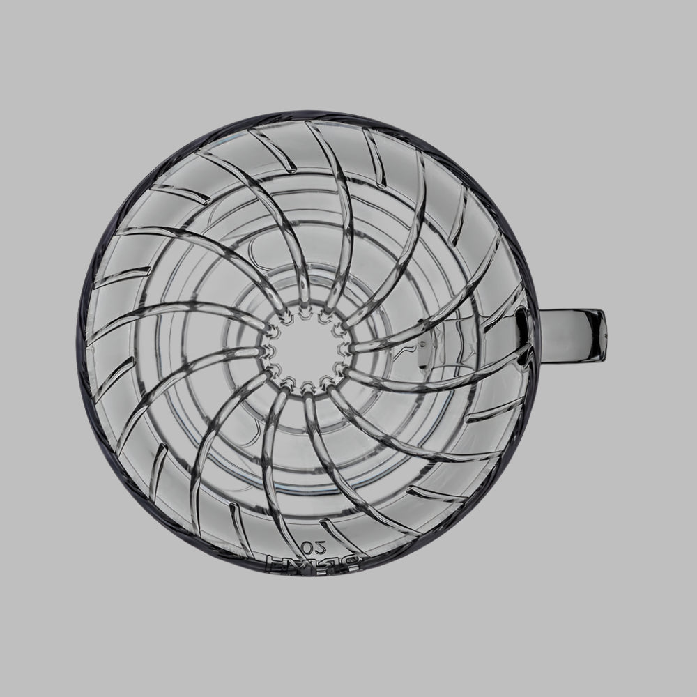 V60 Plastic Coffee Dripper 02 Transparent Black