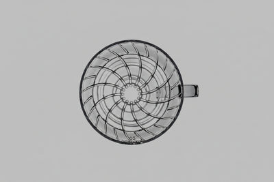 V60 Plastic Coffee Dripper 02 Transparent Black